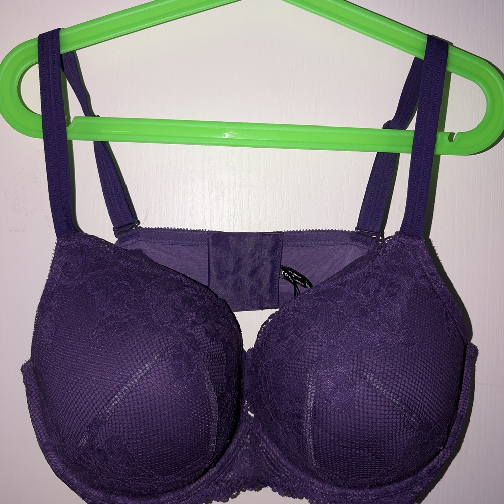 Purple Lace Underwire Bra